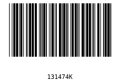 Bar code, type 39 131474