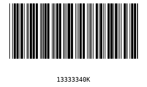 Bar code, type 39 13333340