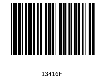 Bar code, type 39 13416