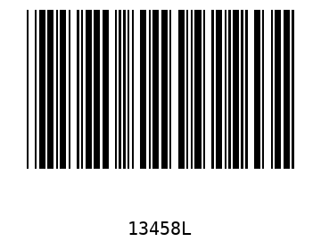 Bar code, type 39 13458