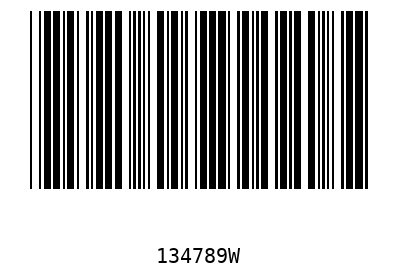 Bar code, type 39 134789