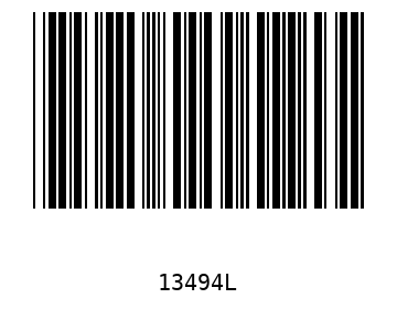Bar code, type 39 13494