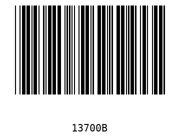 Bar code, type 39 13700