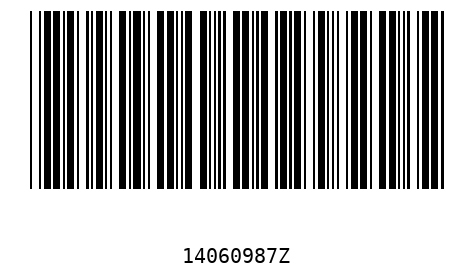 Bar code, type 39 14060987