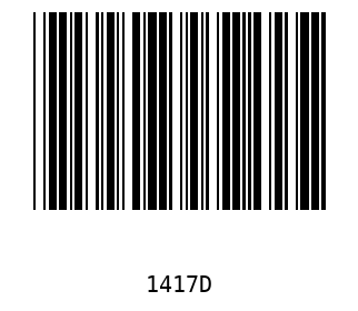 Bar code, type 39 1417
