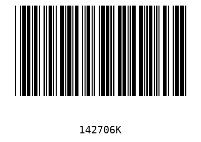 Bar code, type 39 142706