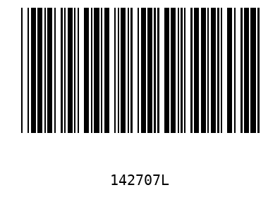 Bar code, type 39 142707