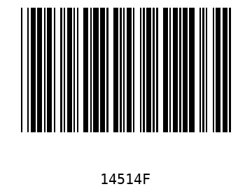 Bar code, type 39 14514