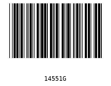 Bar code, type 39 14551