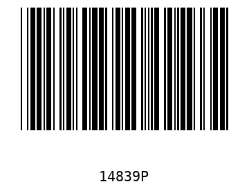 Bar code, type 39 14839