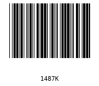 Bar code, type 39 1487