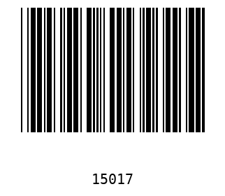 Bar code, type 39 1501