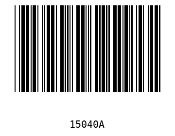 Bar code, type 39 15040