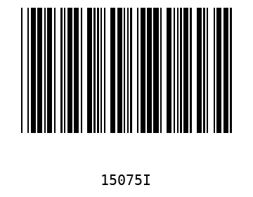 Bar code, type 39 15075
