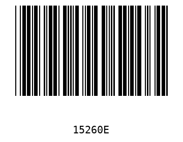 Bar code, type 39 15260