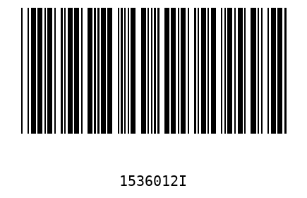 Bar code, type 39 1536012