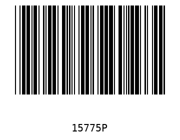Bar code, type 39 15775