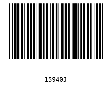 Bar code, type 39 15940