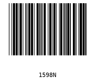 Bar code, type 39 1598