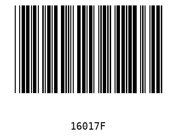 Bar code, type 39 16017
