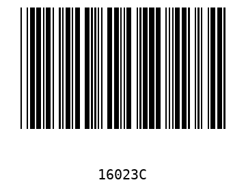 Bar code, type 39 16023