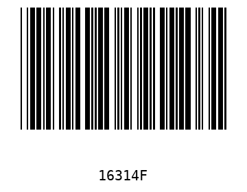 Bar code, type 39 16314