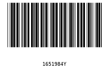 Bar code, type 39 1651984