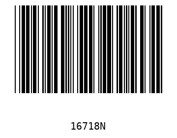 Bar code, type 39 16718