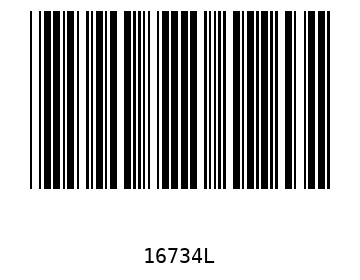 Bar code, type 39 16734