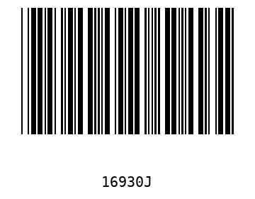 Bar code, type 39 16930