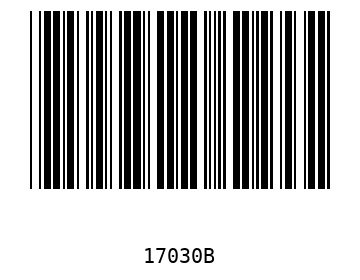 Bar code, type 39 17030