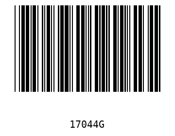 Bar code, type 39 17044