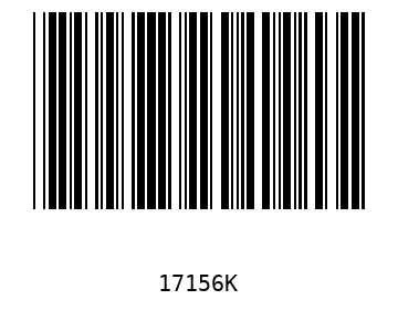 Bar code, type 39 17156