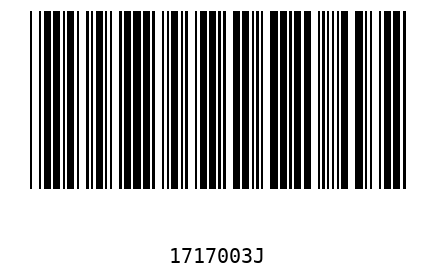 Bar code, type 39 1717003