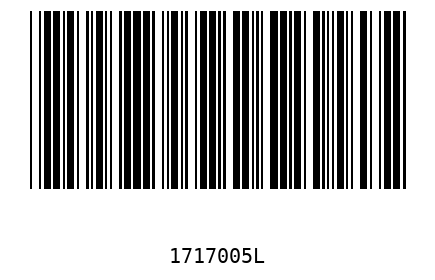 Bar code, type 39 1717005