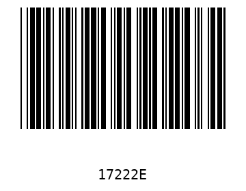 Bar code, type 39 17222
