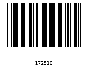Bar code, type 39 17251