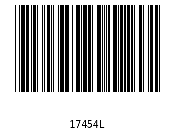 Bar code, type 39 17454