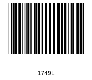 Bar code, type 39 1749