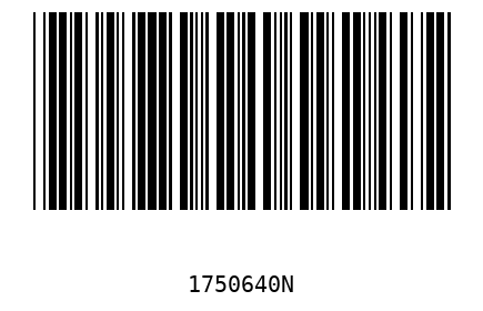 Bar code, type 39 1750640