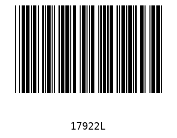 Bar code, type 39 17922