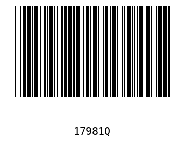 Bar code, type 39 17981