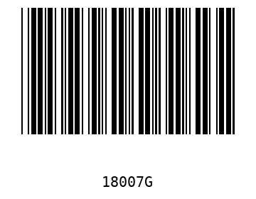 Bar code, type 39 18007