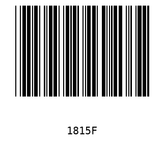 Bar code, type 39 1815