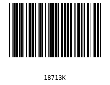 Bar code, type 39 18713