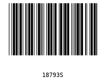 Bar code, type 39 18793
