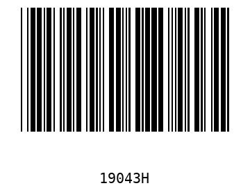 Bar code, type 39 19043