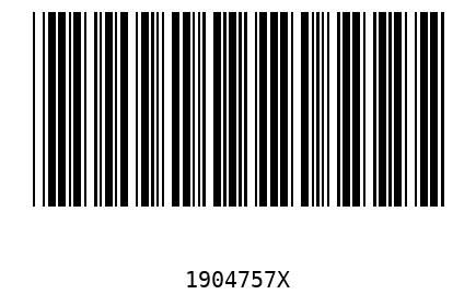 Bar code, type 39 1904757