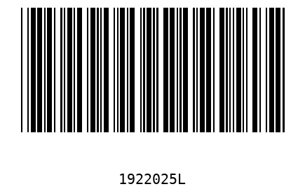 Bar code, type 39 1922025