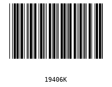 Bar code, type 39 19406
